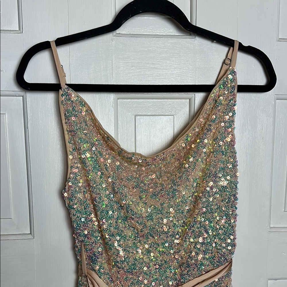 Mable Sheath Mini Dress with Spaghetti Straps for Cocktail size medium - Picture 5 of 13